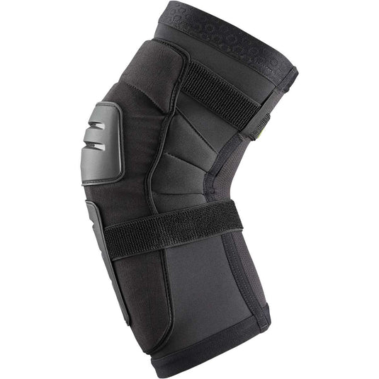 iXS Trigger Race Knee Guard Black S | Asymmetrical Design, Silicone Stopper
