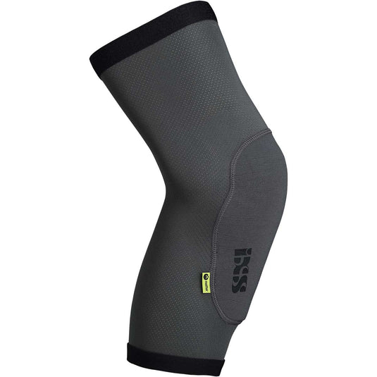 iXS Flow Light Knee Guards Graphite XL | Lycra Mesh, Lightweight, Breathable