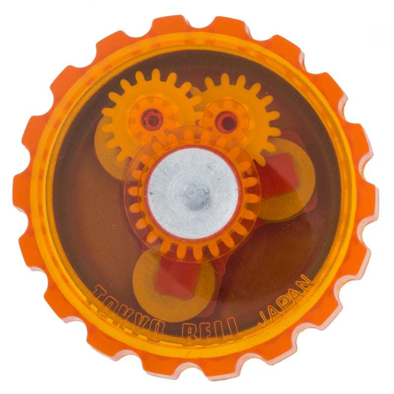 Load image into Gallery viewer, Incredibell Jelli Bell Tangerine 48mm Dome Waterproof Translucent
