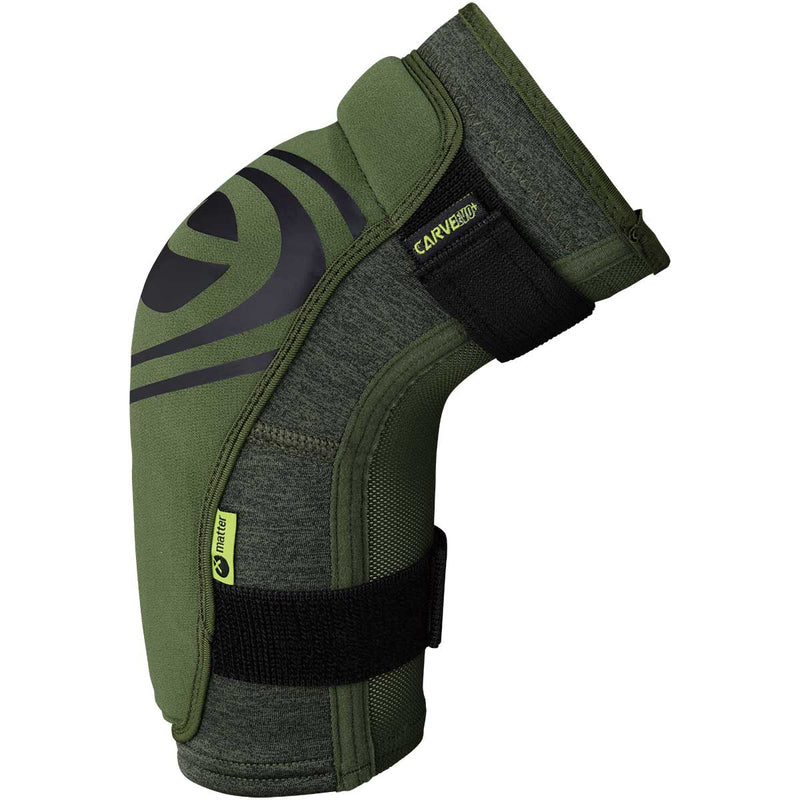 Load image into Gallery viewer, iXS Carve EVO+ Elbow Guard Olive XL | AeroMeshTM- Light, Moisture Wicking
