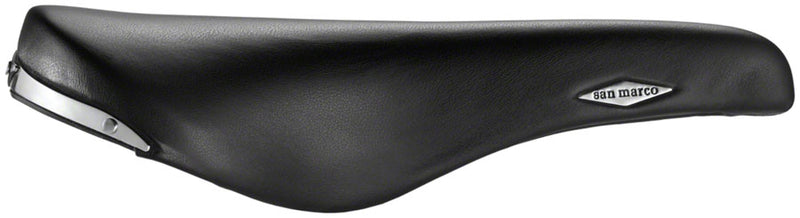 Load image into Gallery viewer, Selle San Marco Rolls Saddle - Black 143mm Width Leather Titanium Rails
