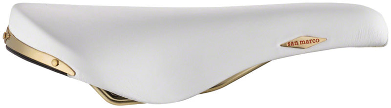 Load image into Gallery viewer, Selle San Marco Rolls Saddle - White 143mm Width Steel Rails Mens
