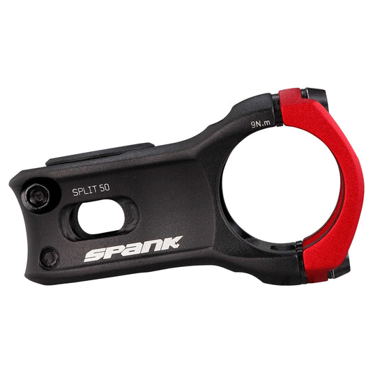 SPANK SPLIT 35 Stem 50mm Red Aluminum | Highly Weight-Optimized Single Crown