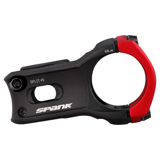 SPANK SPLIT 35 Stem 45mm Red Aluminum | Highly Weight-Optimized Single Crown