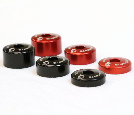 Wolf Tooth Ultralight Stem Cap/Integrated Spacer  - Aluminum, 5mm Spacer, Red