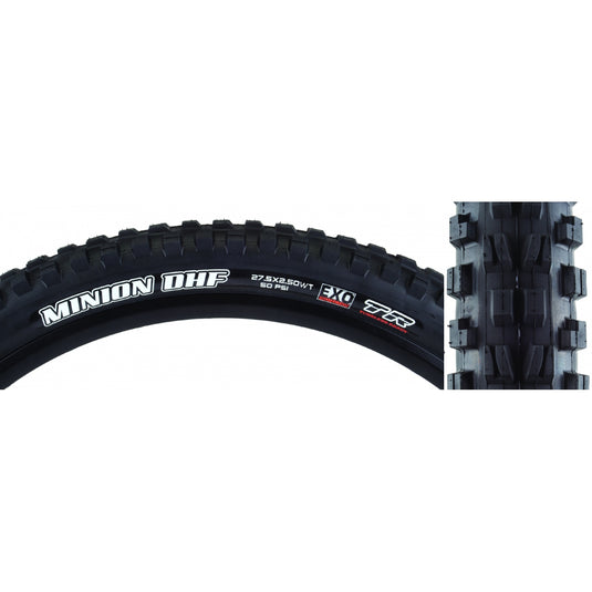 2 Pack Maxxis Minion DHF Tires 26 x 2.5 Tubeless Folding Black EXO Wide Trail