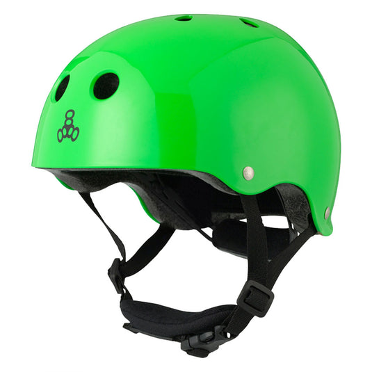 Triple-Eight-LiL-8-Helmet-X-Small-Small-46cm-–-53cm-Half-Face--Adjustable-Fitting--Pinch-Saver-Padded-Chin-Strap-Green_HLMT2610
